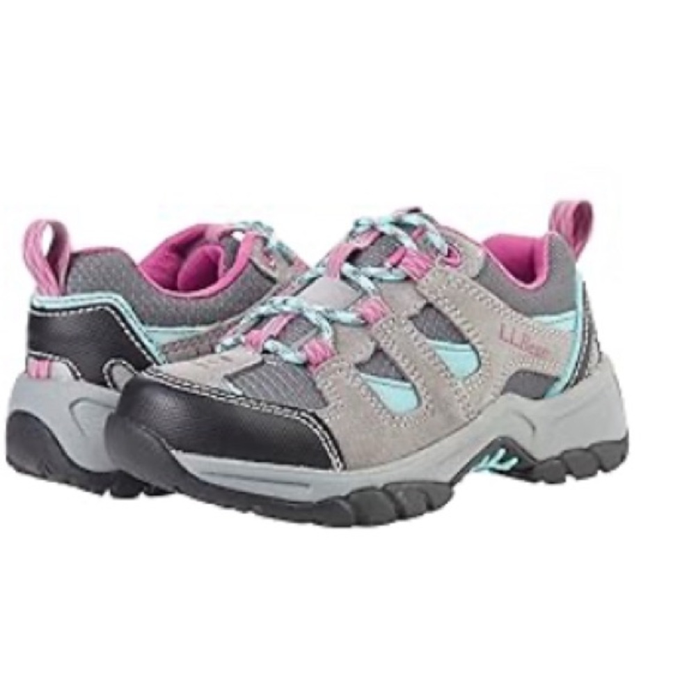 L.L. Bean Trail Model Hiker - Gray and Pink Sneakers with Rugged Traction